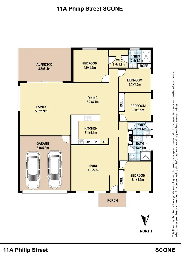 Floorplan of Homely house listing, 11A Philip Street, Scone NSW 2337