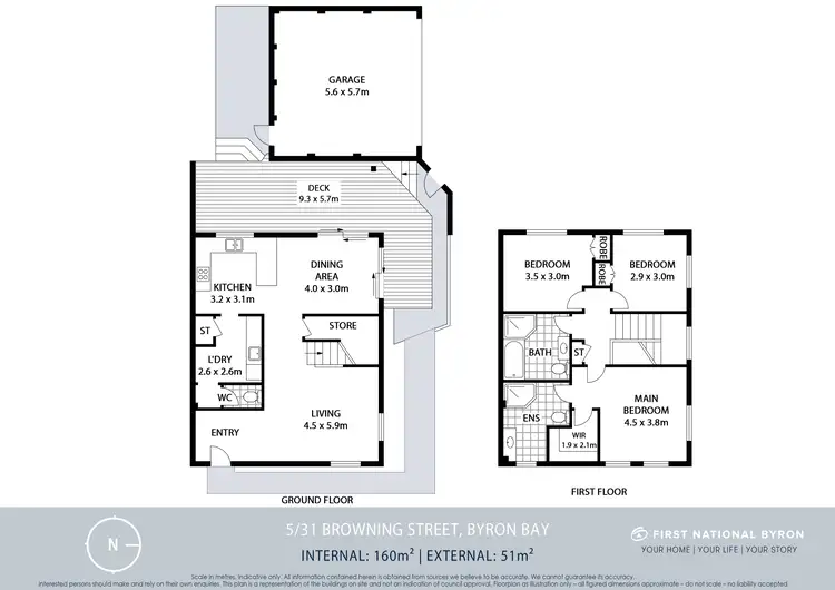 Floorplan of Homely townhouse listing, 5/31 Browning Street, Byron Bay NSW 2481