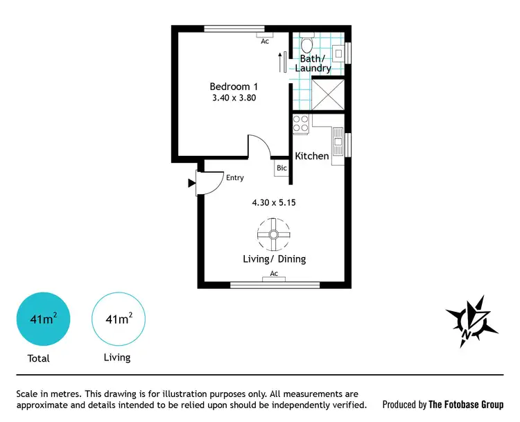 Floorplan of Homely unit listing, 6/55 North Esplanade, Glenelg North SA 5045
