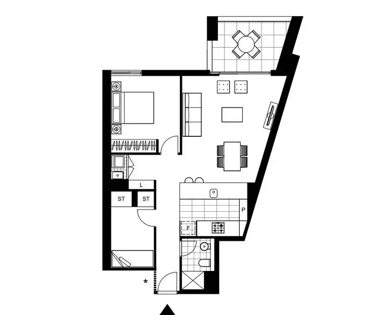 Floorplan of Homely apartment listing, 107/1 Cullen Close, Glebe NSW 2037