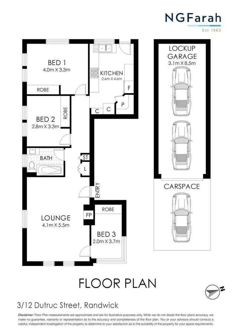Floorplan of Homely apartment listing, 3/12 Dutruc Street, Randwick NSW 2031