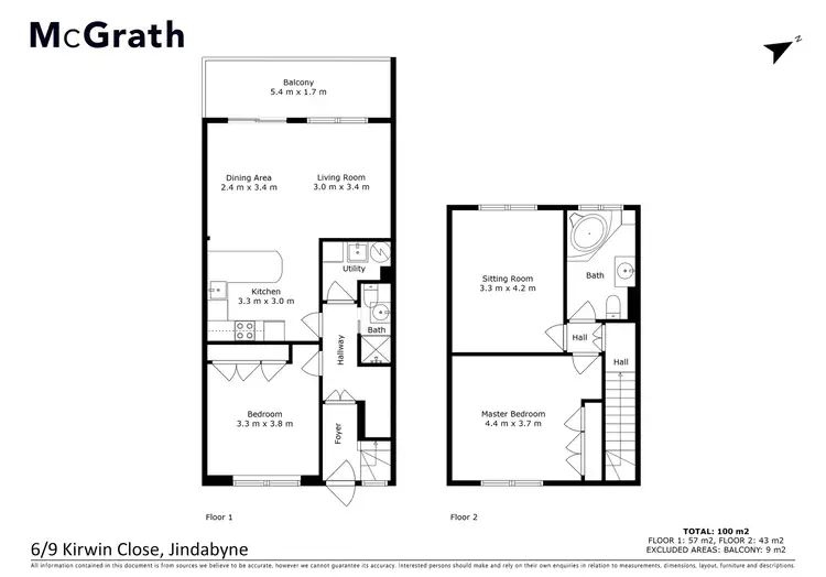 Floorplan of Homely townhouse listing, 6/9 Kirwan Close, Jindabyne NSW 2627