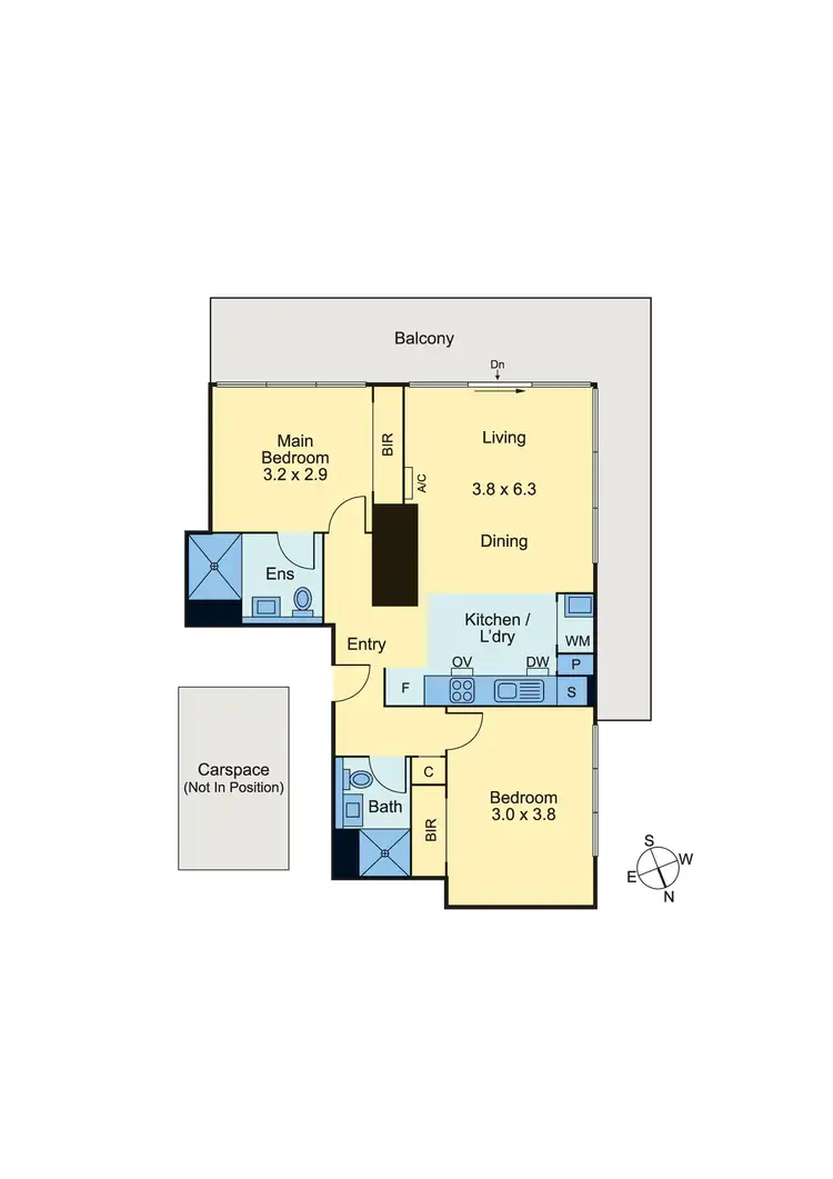 Floorplan of Homely apartment listing, 506/201 Albert Street, Brunswick VIC 3056