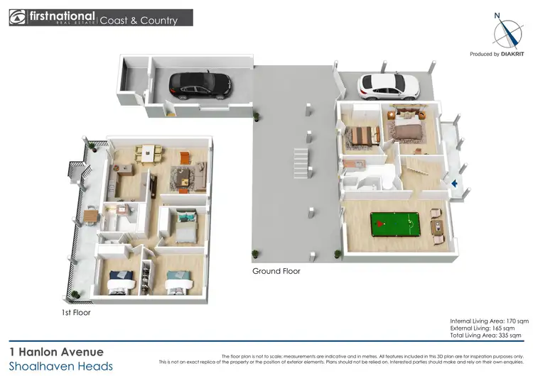 Floorplan of Homely house listing, 1 Hanlon Avenue, Shoalhaven Heads NSW 2535