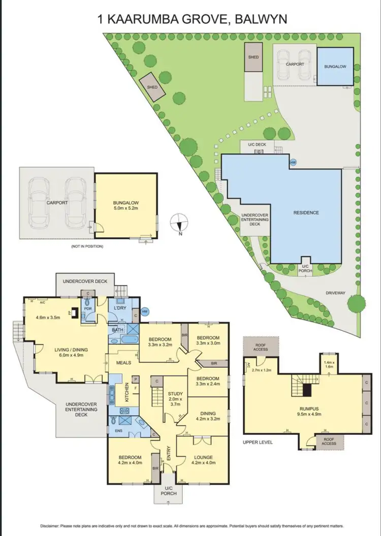 Floorplan of Homely house listing, 1 Kaarumba Grove, Balwyn VIC 3103