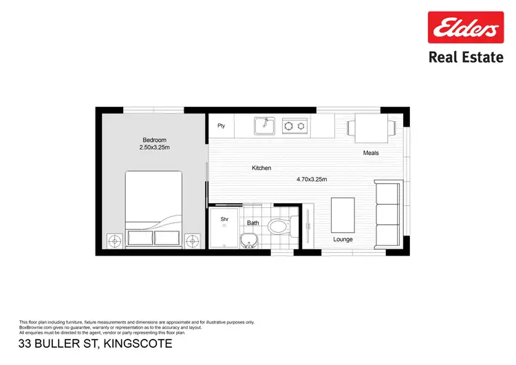 Floorplan of Homely house listing, 33 Buller Street, Kingscote SA 5223