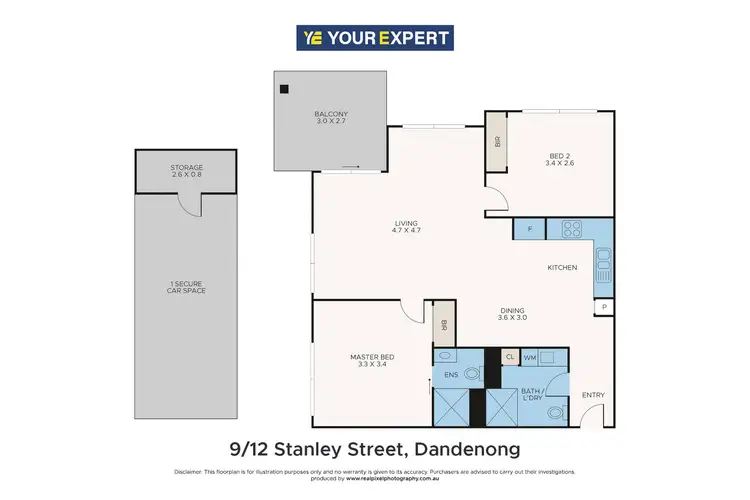 Floorplan of Homely apartment listing, 109/12 Stanley Street, Dandenong VIC 3175