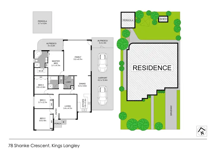 Floorplan of Homely house listing, 78 Shanke Crescent, Kings Langley NSW 2147