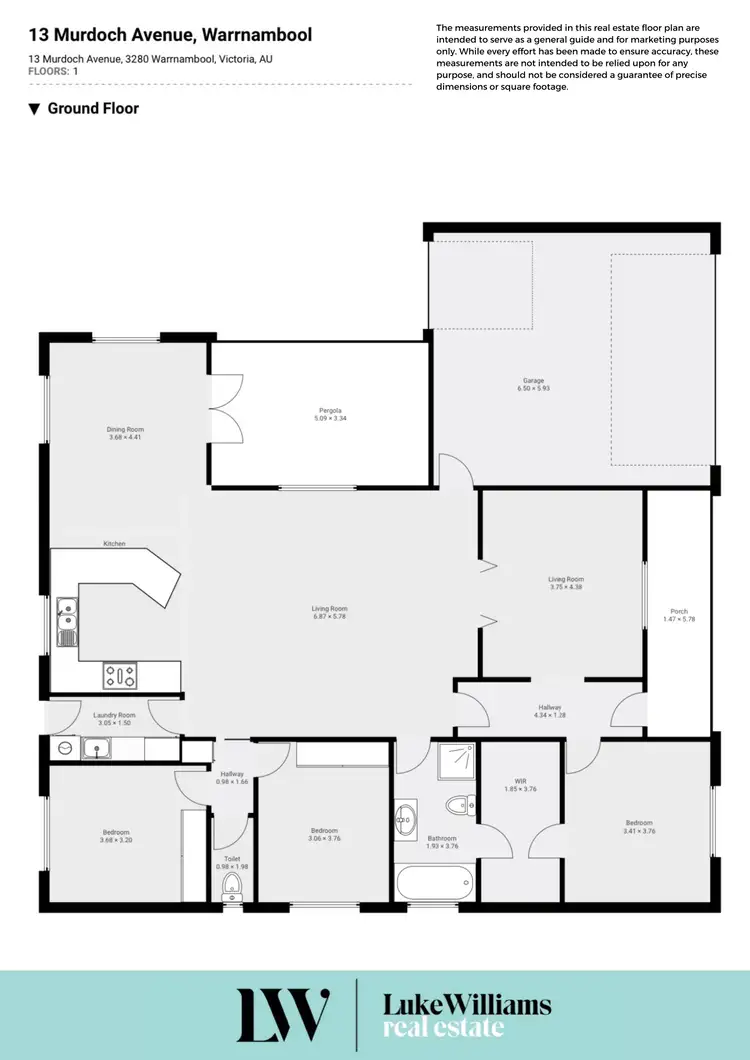 Floorplan of Homely house listing, 13 Murdoch Avenue, Warrnambool VIC 3280