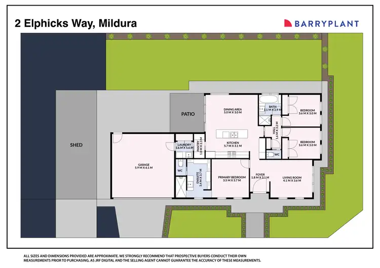 Floorplan of Homely house listing, 2 Elphicks Way, Mildura VIC 3500