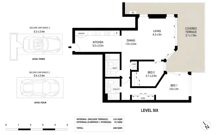 Floorplan of Homely apartment listing, 610C/5 Pope Street, Ryde NSW 2112