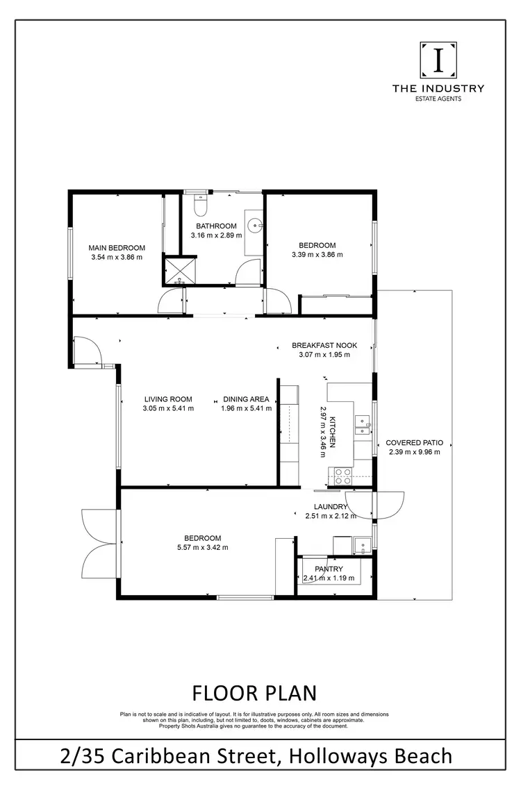 Floorplan of Homely semi-detached listing, 2/35 Caribbean Street, Holloways Beach QLD 4878