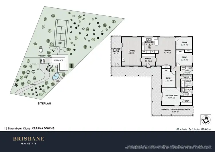 Floorplan of Homely house listing, 15 Eurambeen Close, Karana Downs QLD 4306