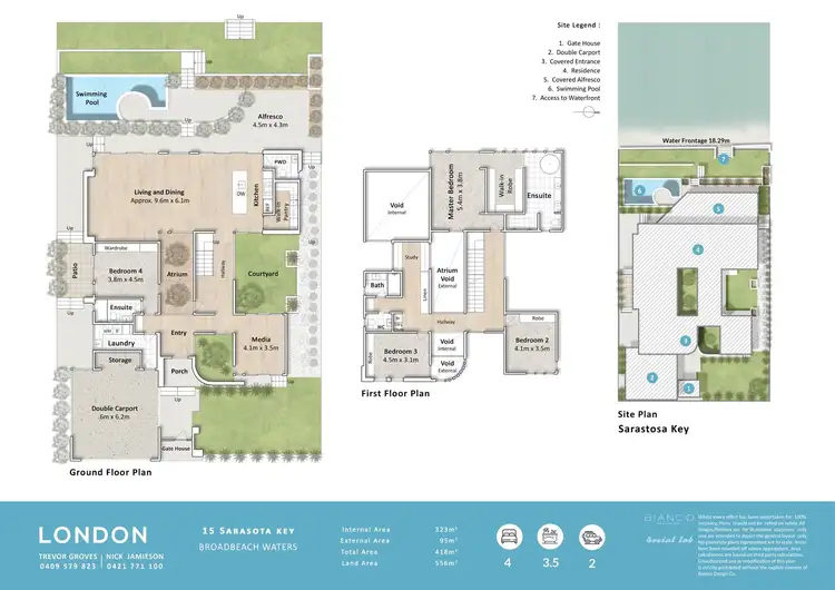 Floorplan of Homely house listing, 15 Sarasota Key, Broadbeach Waters QLD 4218