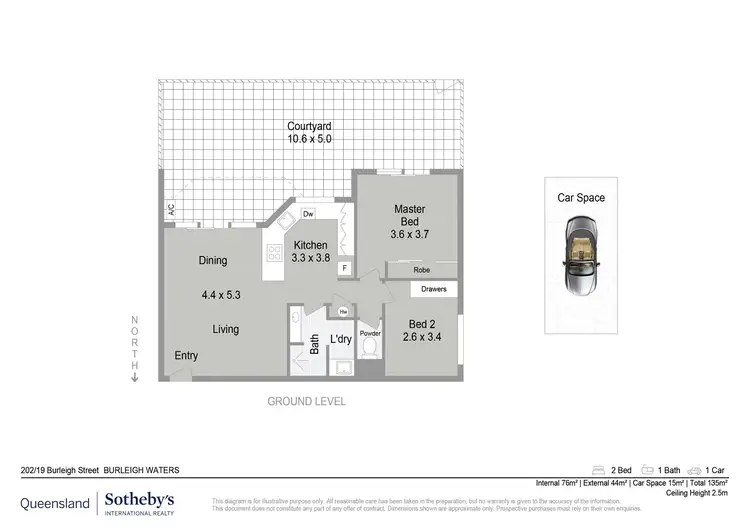 Floorplan of Homely unit listing, Level G/202/19 Burleigh Street, Burleigh Heads QLD 4220
