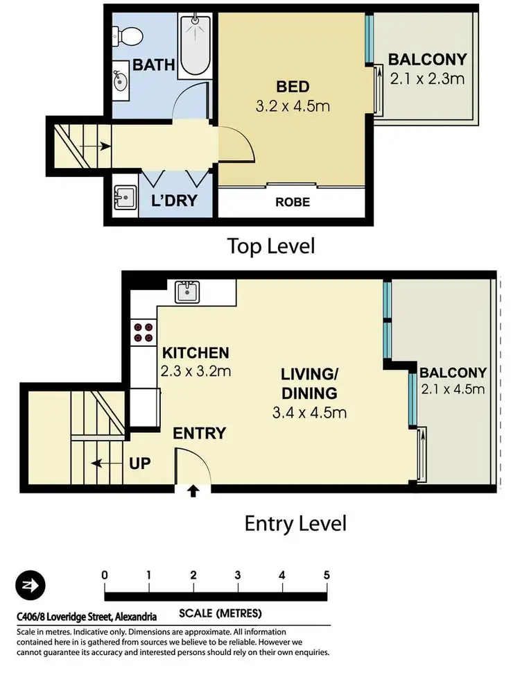 Floorplan of Homely apartment listing, C406/8 Loveridge Street, Alexandria NSW 2015