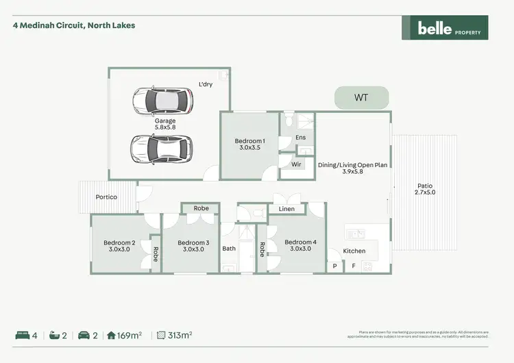 Floorplan of Homely house listing, 4 Medinah Circuit, North Lakes QLD 4509