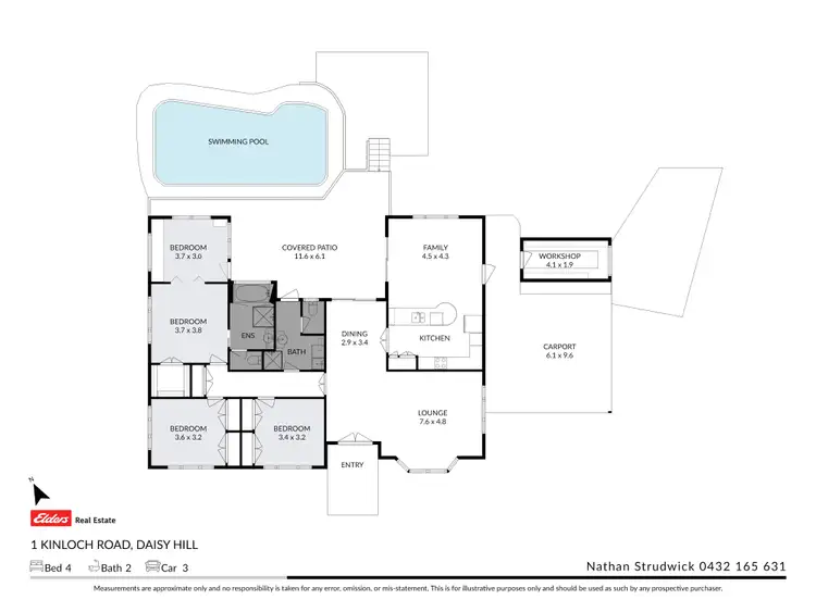 Floorplan of Homely house listing, 1 Kinloch Road, Daisy Hill QLD 4127