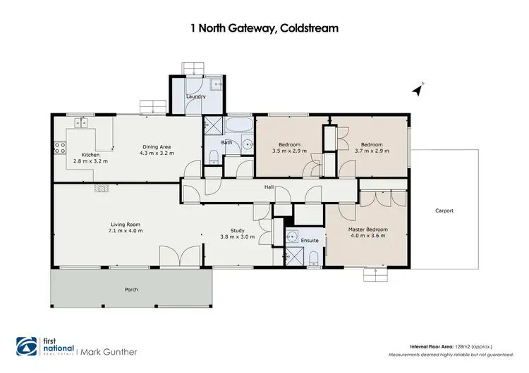 Floorplan of Homely house listing, 1 North Gateway, Coldstream VIC 3770