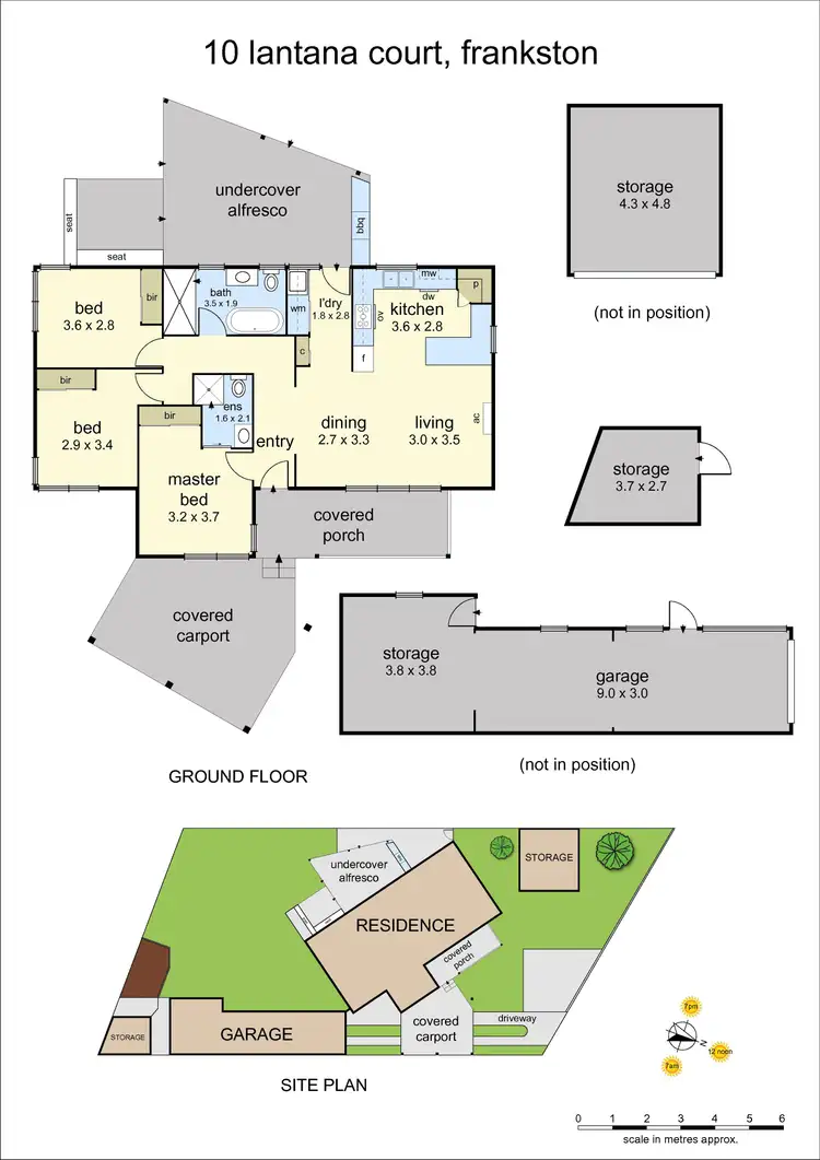 Floorplan of Homely house listing, 10 Lantana Court, Frankston VIC 3199