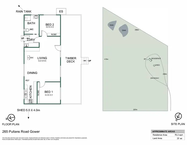 Floorplan of Homely house listing, 265 Pullans Road, Gower VIC 3463
