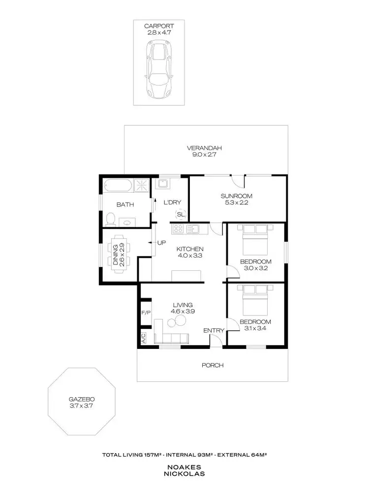 Floorplan of Homely house listing, 413B Main Road, Coromandel Valley SA 5051