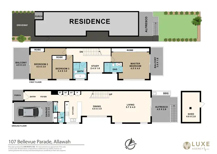Floorplan of Homely house listing, 107 Bellevue Parade, Allawah NSW 2218