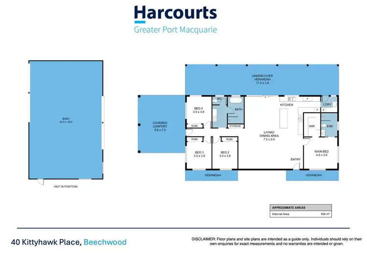 Floorplan of Homely house listing, 40 Kittyhawk Place, Beechwood NSW 2446