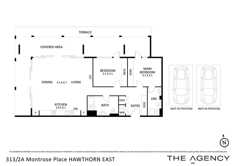 Floorplan of Homely apartment listing, 313/2A Montrose Place, Hawthorn East VIC 3123