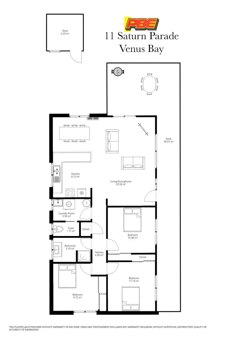 Floorplan of Homely house listing, 11 Saturn Parade, Venus Bay VIC 3956