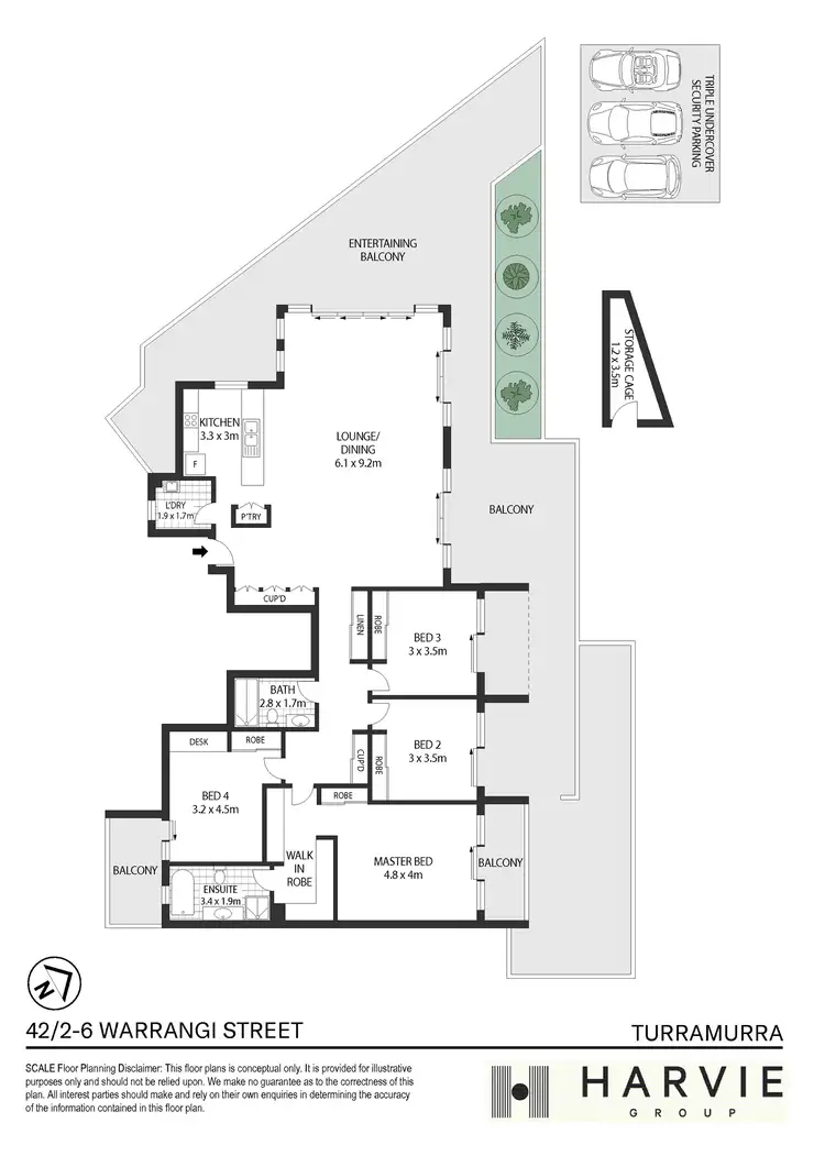 Floorplan of Homely apartment listing, 42/2-6 Warrangi Street, Turramurra NSW 2074