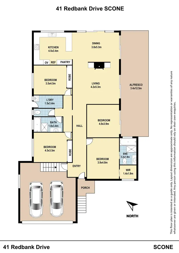 Floorplan of Homely house listing, 41 Redbank Drive, Scone NSW 2337