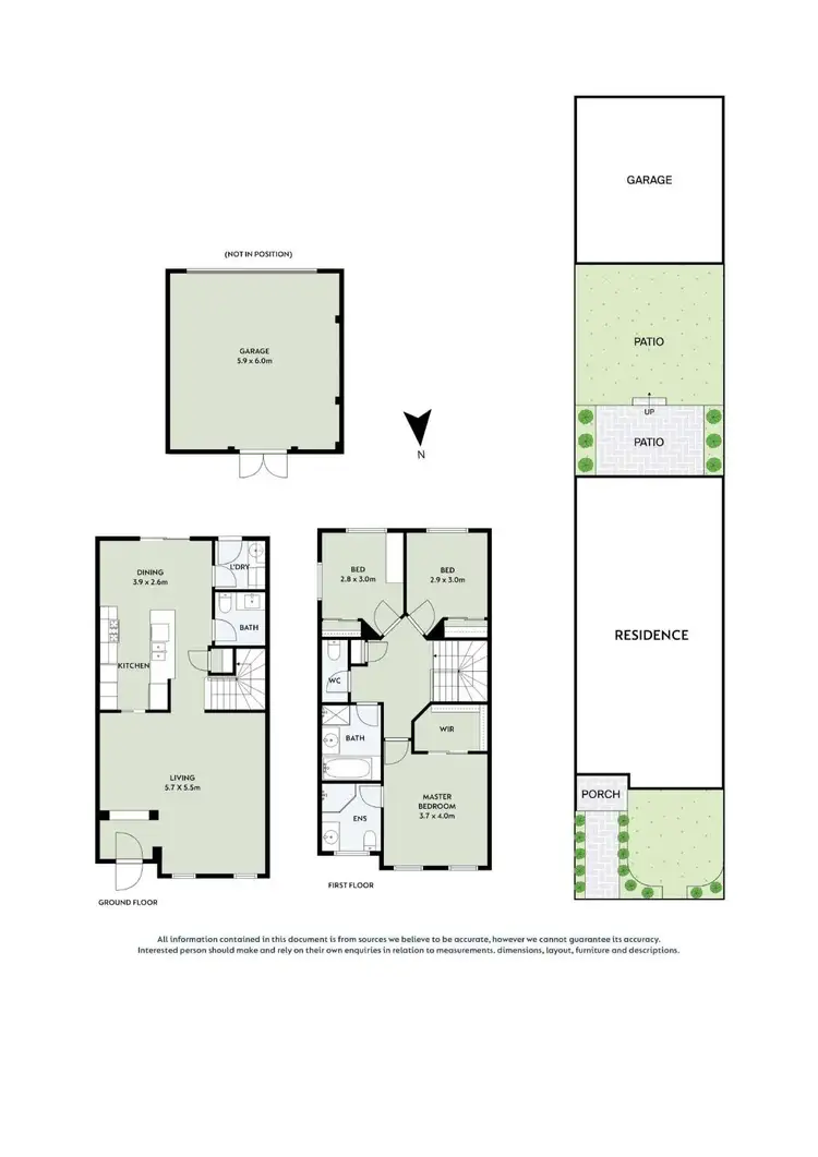 Floorplan of Homely townhouse listing, 11 Illowra Walk, Blackburn South VIC 3130