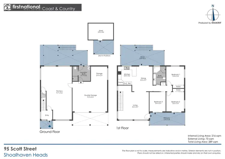Floorplan of Homely house listing, 95 Scott Street, Shoalhaven Heads NSW 2535