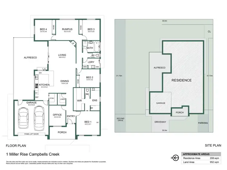 Floorplan of Homely house listing, 1 Miller Rise, Campbells Creek VIC 3451