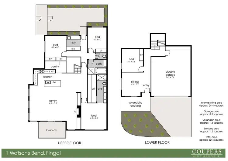 Floorplan of Homely house listing, 1 Watson Bend, Fingal VIC 3939