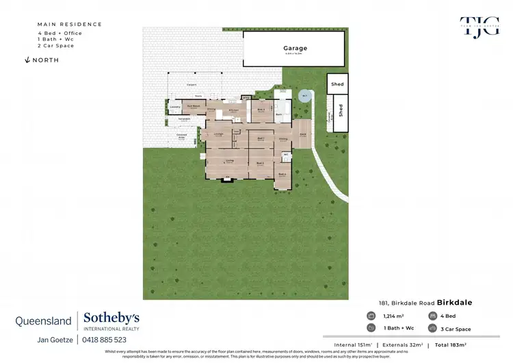 Floorplan of Homely house listing, 181 Birkdale Road, Birkdale QLD 4159