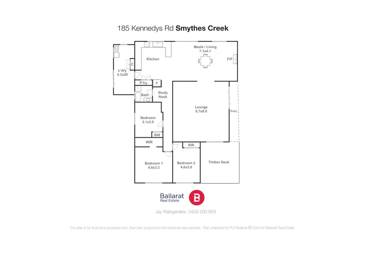 Floorplan of Homely house listing, 185 Kennedys Road, Smythes Creek VIC 3351