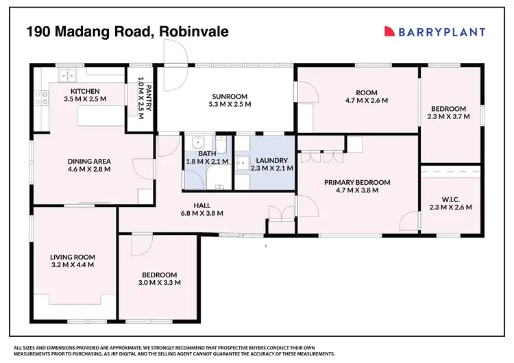 Floorplan of Homely house listing, 190 Madang Road, Robinvale VIC 3549
