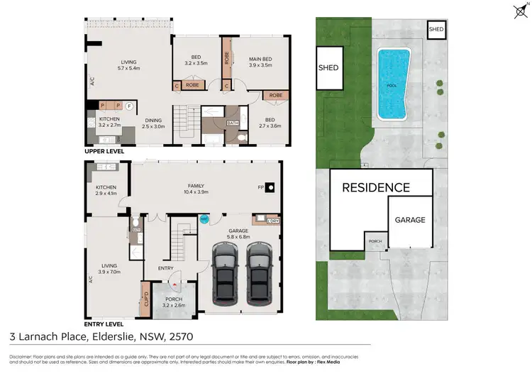 Floorplan of Homely house listing, 3 Larnach Place, Elderslie NSW 2570