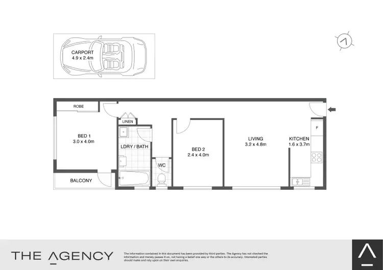 Floorplan of Homely apartment listing, 7/7 Shadforth Street, Wiley Park NSW 2195