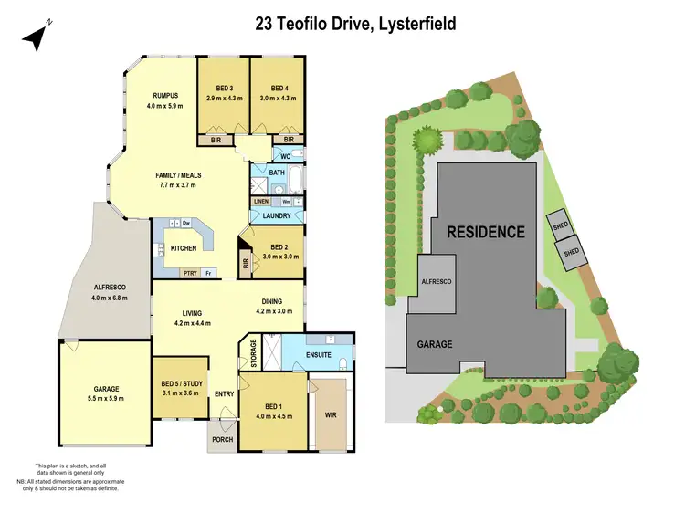 Floorplan of Homely house listing, 23 Teofilo Drive, Lysterfield VIC 3156