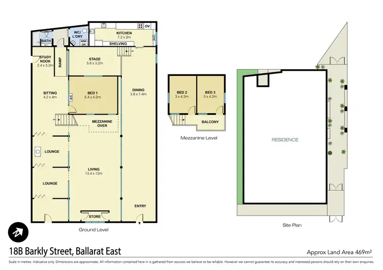 Floorplan of Homely house listing, 18B Barkly Street, Ballarat East VIC 3350