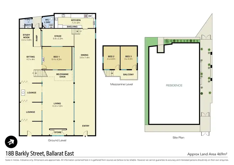 Floorplan of Homely house listing, 18B Barkly Street, Ballarat East VIC 3350