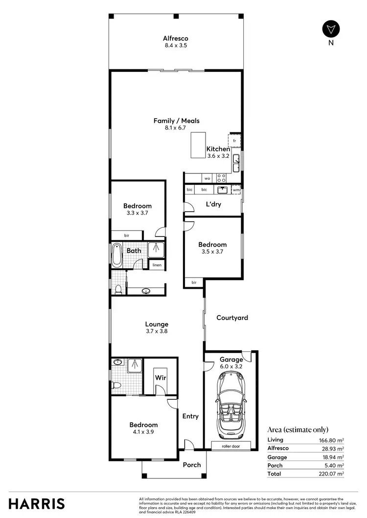 Floorplan of Homely house listing, 38A Oliphant Avenue, Marion SA 5043