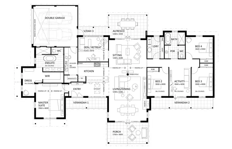 Floorplan of Homely house listing, 4 Olearia Court, Gelorup WA 6230
