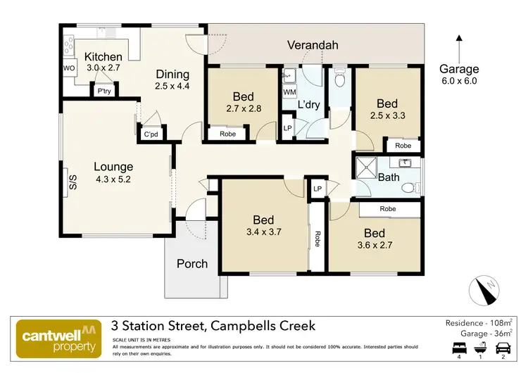 Floorplan of Homely house listing, 3 Station Street, Campbells Creek VIC 3451