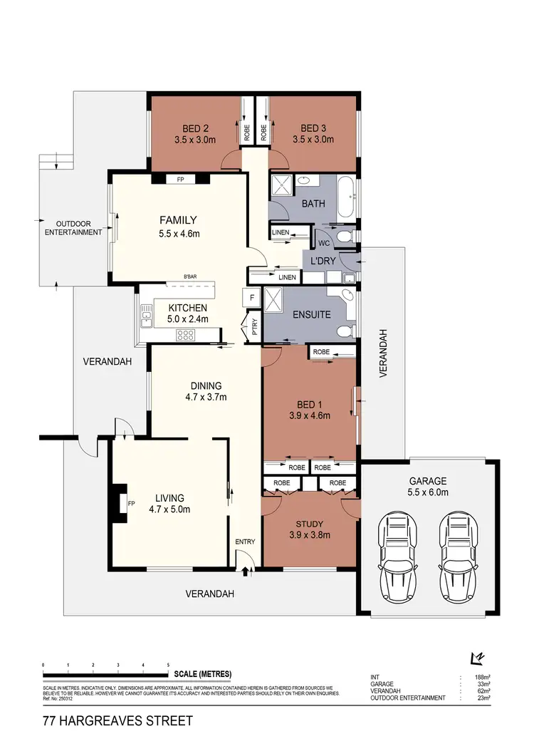 Floorplan of Homely house listing, 77 Hargreaves Street, Bendigo VIC 3550