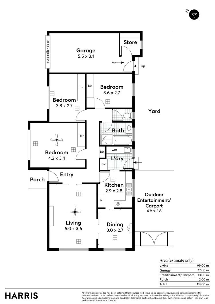 Floorplan of Homely unit listing, 1/67 Walkers Road, Somerton Park SA 5044