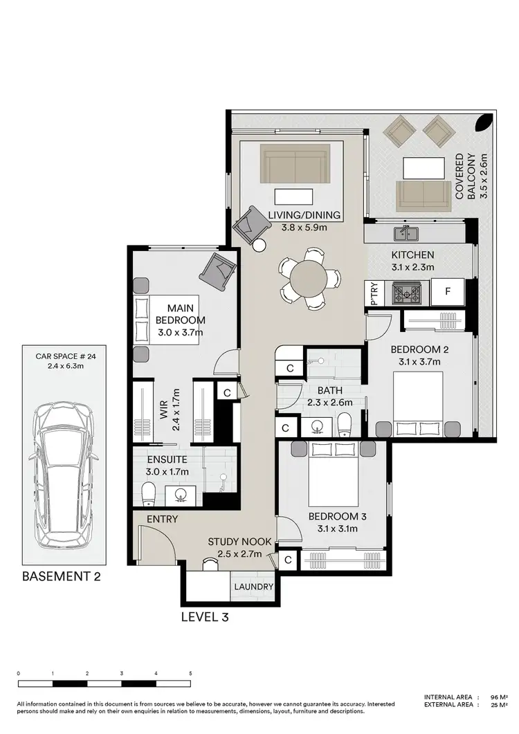 Floorplan of Homely apartment listing, 305/4 Seventeenth Avenue, Palm Beach QLD 4221